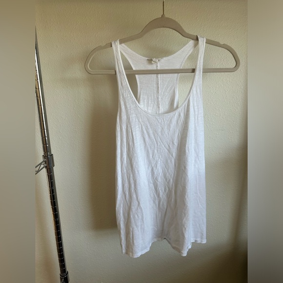 EILEEN FISHER Off White Racerback Tank Top - Picture 5 of 10